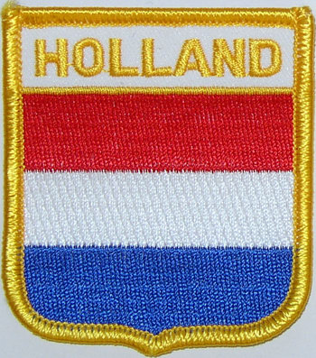 Bild von Aufnäher Flagge Niederlande / Holland  in Wappenform (6,2 x 7,3 cm)-Fahne Aufnäher Flagge Niederlande / Holland  in Wappenform (6,2 x 7,3 cm)-Flagge im Fahnenshop bestellen