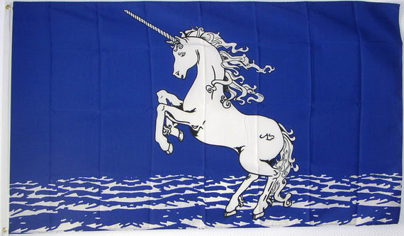 Bild von Flagge Einhorn / Unicorn-Fahne Flagge Einhorn / Unicorn-Flagge im Fahnenshop bestellen