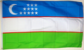 Nationalflagge Usbekistan / Uzbekistan, Republik
 (150 x 90 cm) kaufen bestellen Shop