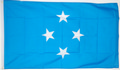 Bild der Flagge "Nationalflagge Mikronesien, Bundesstaat (150 x 90 cm)"