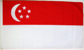 Bild der Flagge "Nationalflagge Singapur (150 x 90 cm)"
