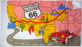 Bild der Flagge "Flagge Route 66 (150 x 90 cm)"