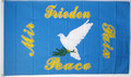 Bild der Flagge "Flagge Friedenstaube mit grünem Zweig (150 x 90 cm)"