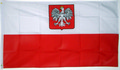 Nationalflagge Polen mit Wappen
 (90 x 60 cm) kaufen bestellen Shop