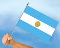 Stockflaggen Argentinien
 (45 x 30 cm) kaufen bestellen Shop