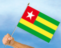 Stockflaggen Togo
 (45 x 30 cm) kaufen bestellen Shop
