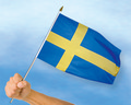 Stockflaggen Schweden
 (45 x 30 cm) kaufen bestellen Shop
