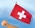 Stockflaggen Schweiz
 (45 x 30 cm) kaufen bestellen Shop