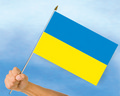 Bild der Flagge "Stockflaggen Ukraine (45 x 30 cm)"