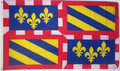 Flagge von Burgund
 (150 x 90 cm) kaufen bestellen Shop
