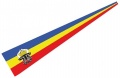 Bild der Flagge "Wimpel Mecklenburg mit Ochsenkopf (150 x 30 cm)"