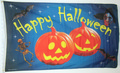 Bild der Flagge "Flagge Happy Halloween (blau) (150 x 90 cm)"