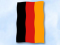 Flagge Deutschland
 im Hochformat (Glanzpolyester) kaufen bestellen Shop