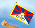 Stockflaggen Tibet
 (45 x 30 cm) kaufen bestellen Shop