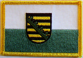 Aufnäher Flagge Sachsen
 (8,5 x 5,5 cm) kaufen bestellen Shop