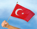 Stockflaggen Türkei
 (45 x 30 cm) kaufen bestellen Shop