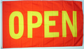 Flagge Open (rot)
 (150 x 90 cm) kaufen bestellen Shop Fahne Flagge