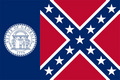 Bild der Flagge "USA - Bundesstaat Georgia (1956-2001) (150 x 90 cm)"