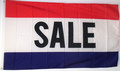 Flagge mit Aufschrift SALE im US-Stil
 (150 x 90 cm) kaufen bestellen Shop