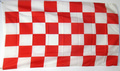 Karo-Fahne rot-weiß (150 x 90 cm) kaufen