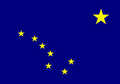 Bild der Flagge "USA - Bundesstaat Alaska (90 x 60 cm)"