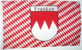 Fahne Franken Rauten mit Schrift
 (150 x 90 cm) kaufen bestellen Shop