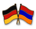 Bild der Flagge "Freundschafts-Pin Deutschland - Armenien"