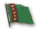 Bild der Flagge "Flaggen-Pin Turkmenistan"