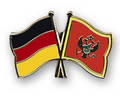 Bild der Flagge "Freundschafts-Pin Deutschland - Montenegro"