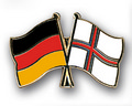 Bild der Flagge "Freundschafts-Pin Deutschland - Färöer"