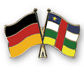 Bild der Flagge "Freundschafts-Pin Deutschland - Zentralafrikanische Republik"