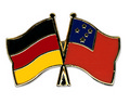 Bild der Flagge "Freundschafts-Pin Deutschland - Samoa"