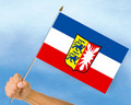 Bild der Flagge "Stockflagge Schleswig-Holstein (45 x 30 cm)"