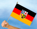 Stockflagge Saarland (45 x 30 cm) kaufen