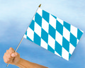 Bild der Flagge "Stockflagge Bayern (45 x 30 cm)"