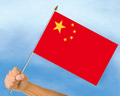 Stockflaggen China
 (45 x 30 cm) kaufen bestellen Shop