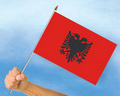 Bild der Flagge "Stockflaggen Albanien (45 x 30 cm)"
