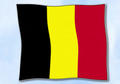 Bild der Flagge "Flagge Belgien im Querformat (Glanzpolyester)"