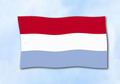 Flagge Luxemburg
 im Querformat (Glanzpolyester) kaufen bestellen Shop