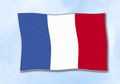 Flagge Frankreich
 im Querformat (Glanzpolyester) kaufen bestellen Shop