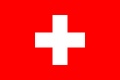 Bild der Flagge "Flagge Schweiz im Querformat (Glanzpolyester)"