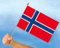 Stockflaggen Norwegen
 (45 x 30 cm) kaufen bestellen Shop