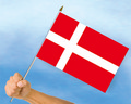 Stockflaggen Dänemark
 (45 x 30 cm) kaufen bestellen Shop
