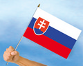 Stockflaggen Slowakei
 (45 x 30 cm) kaufen bestellen Shop