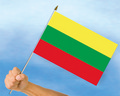Stockflaggen Litauen
 (45 x 30 cm) kaufen bestellen Shop