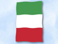 Flagge Italien
 im Hochformat (Glanzpolyester) kaufen bestellen Shop