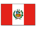Nationalflagge Peru mit Wappen
 (150 x 90 cm) kaufen bestellen Shop