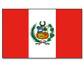 Bild der Flagge "Nationalflagge Peru mit Wappen (150 x 90 cm)"