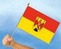 Bild der Flagge "Stockflagge Burgenland (45 x 30 cm)"