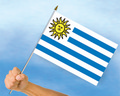 Stockflaggen Uruguay
 (45 x 30 cm) kaufen bestellen Shop